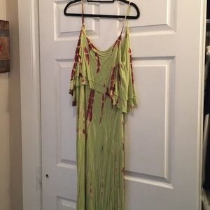 Flor length tie dye maxi